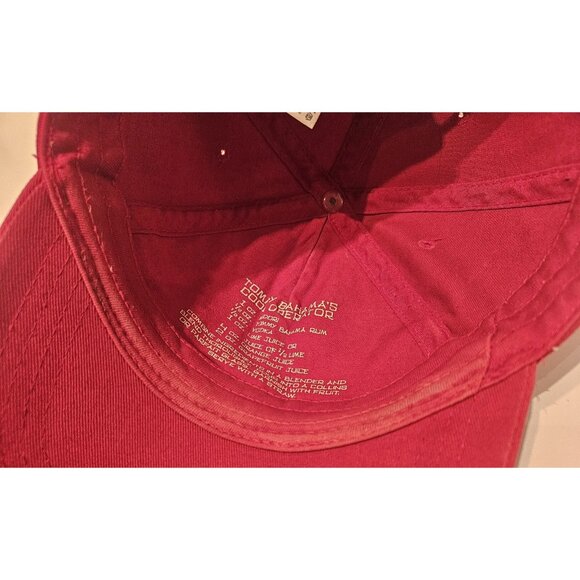 Tommy Bahama Red Relax Hat Cap Embroidered Marlin Adj Cool Operator Drink recipe - Picture 9 of 13